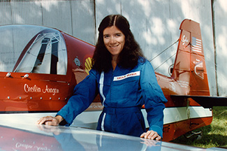 Aragon with her plane